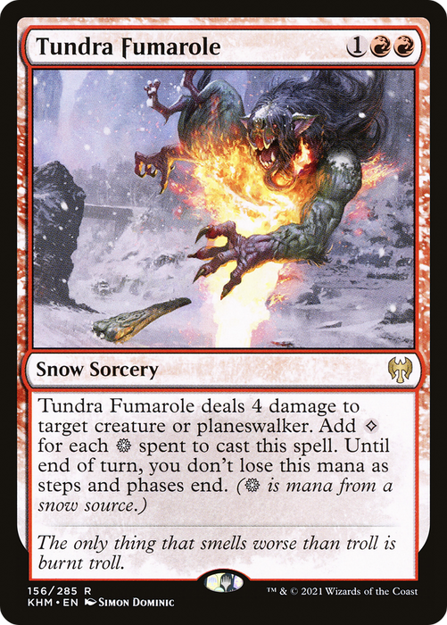 Tundra Fumarole (KHM-156) - rare: (snow) - Foil