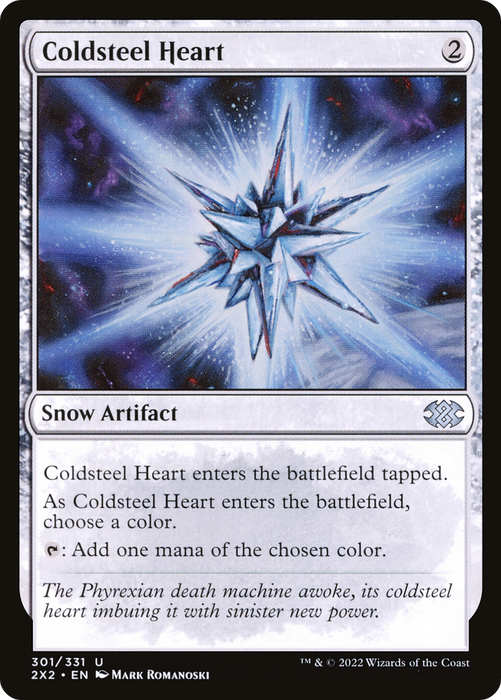 Coldsteel Heart (2X2-301) - uncommon: (snow) - Foil
