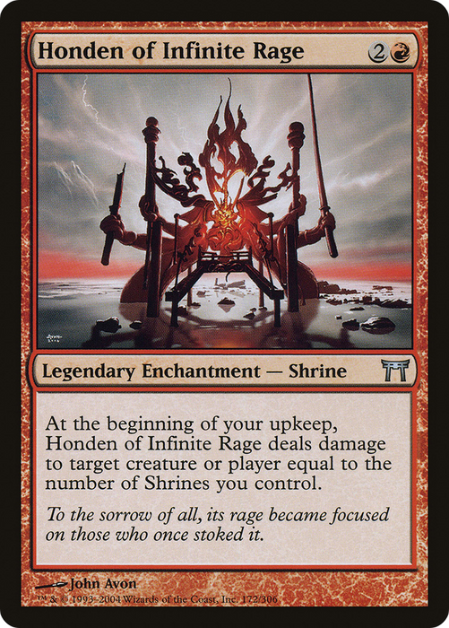 Honden of Infinite Rage (CHK-172) - uncommon - Foil