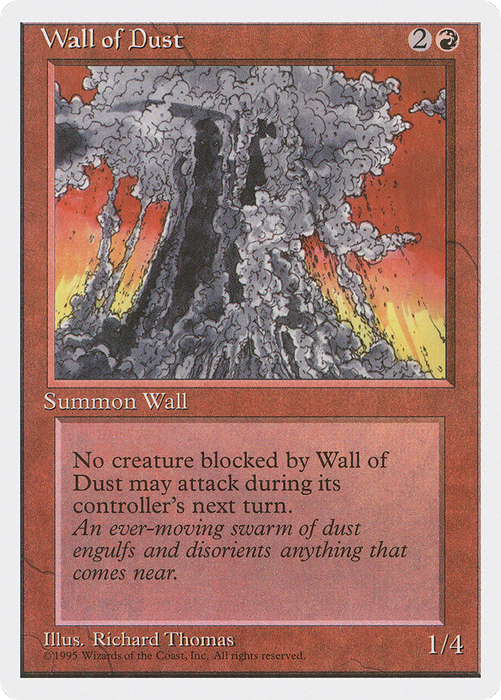 Wall of Dust (4ED-229) - uncommon