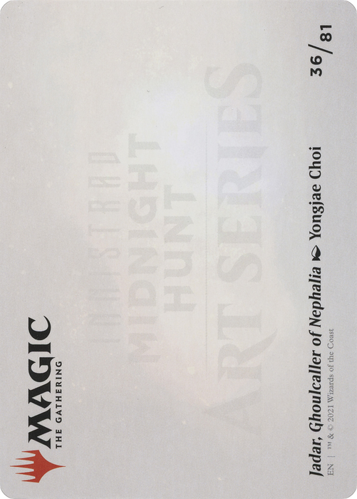 Jadar, Ghoulcaller of Nephalia // Jadar, Ghoulcaller of Nephalia (AMID-036) - common (Borderless) - Foil