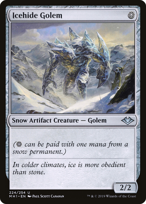 Icehide Golem (MH1-224) - uncommon - Foil