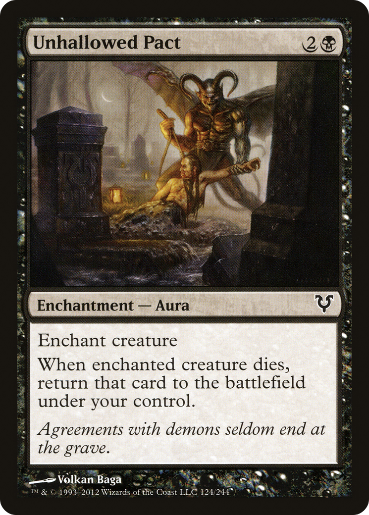 Unhallowed Pact (AVR-124) - common - Foil