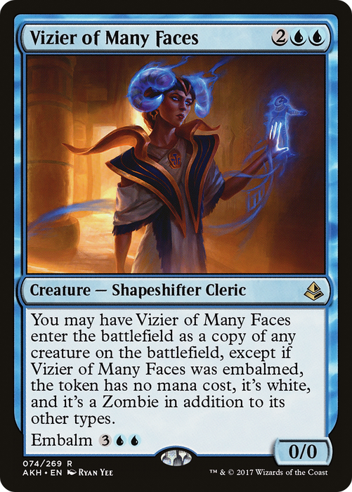 Vizier of Many Faces (AKH-074) - rare - Foil