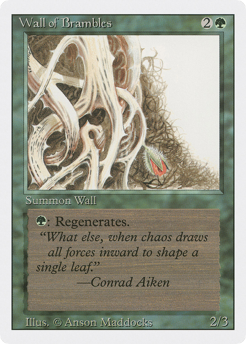 Wall of Brambles (3ED-224) - uncommon