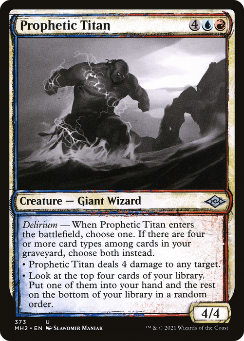 Prophetic Titan (MH2-373) - uncommon: (Showcase) - Foil