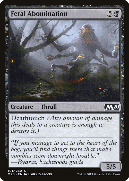 Feral Abomination (M20-101) - common