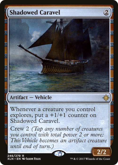 Shadowed Caravel (XLN-246) - rare - Foil