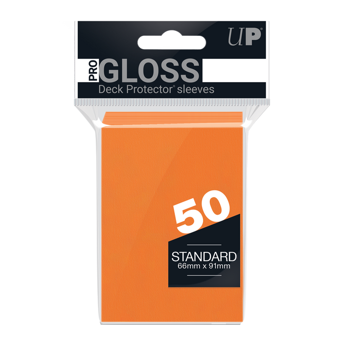 Protecteurs de cartes: Ultra PRO standard 50ct - PRO-Gloss (Orange)