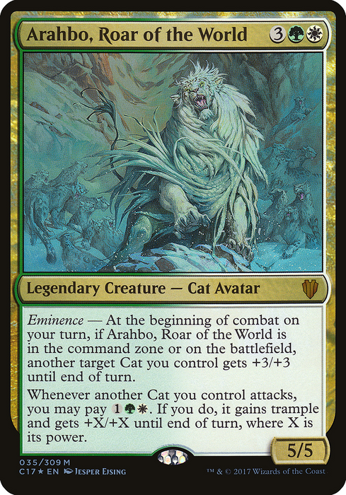 Arahbo, Roar of the World (OVER-035) - mythic - Foil