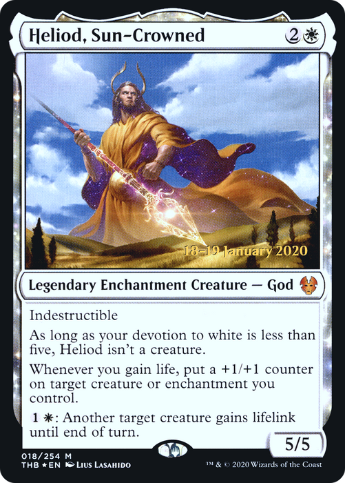 Heliod, Sun-Crowned (PRE-18S) - mythic: (enchantment) - Foil