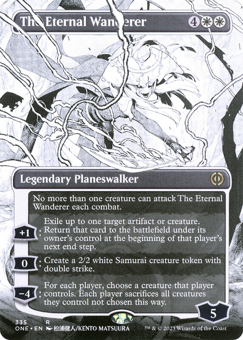 The Eternal Wanderer (ONE-335) - rare: (Showcase) (Borderless) - Foil