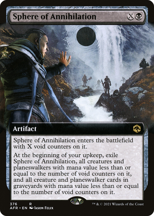 Sphere of Annihilation (AFR-376) - rare: (Extended Art) - Foil