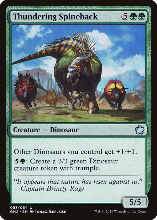 Thundering Spineback (GN2-053) - uncommon