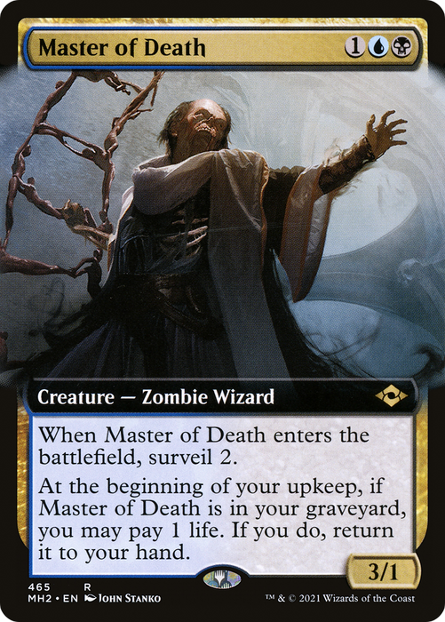 Master of Death (MH2-465) - rare: (Extended Art) - Foil