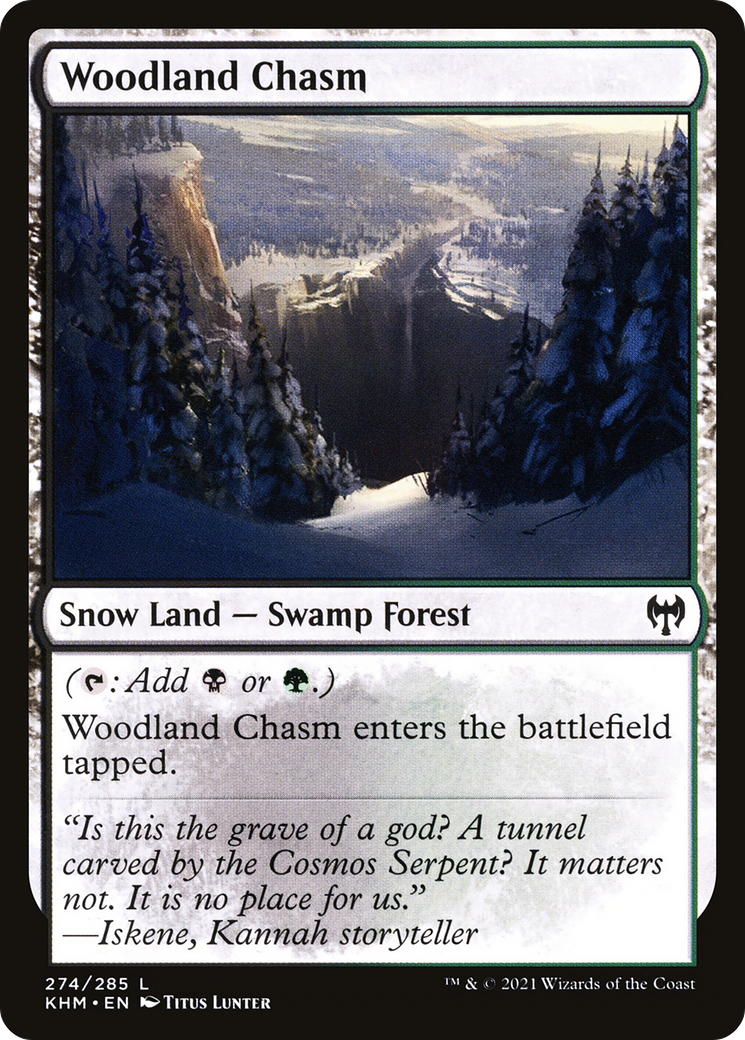 Woodland Chasm (KHM-274) - common: (snow)