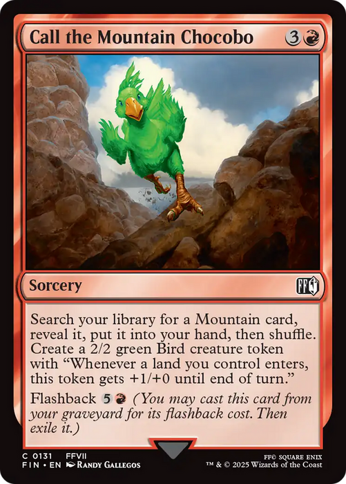 Call the Mountain Chocobo (FIN-131) - common - Foil