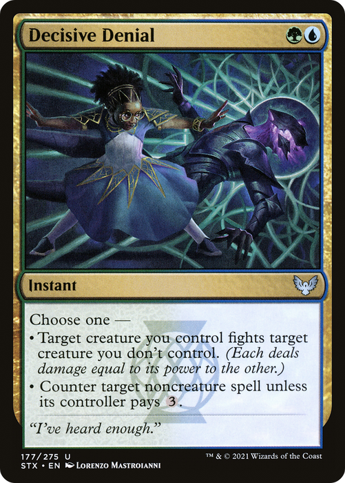 Decisive Denial (STX-177) - uncommon - Foil