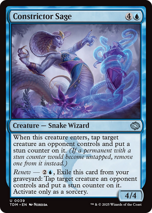 Constrictor Sage (TDM-039) - uncommon - Foil