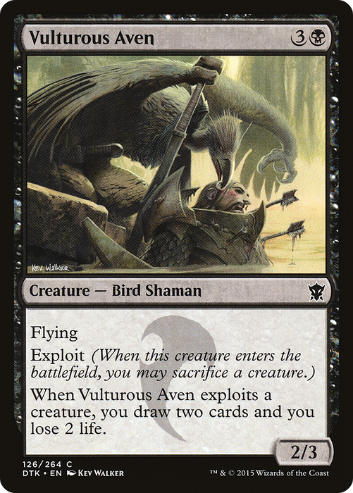 Vulturous Aven (DTK-126) - common