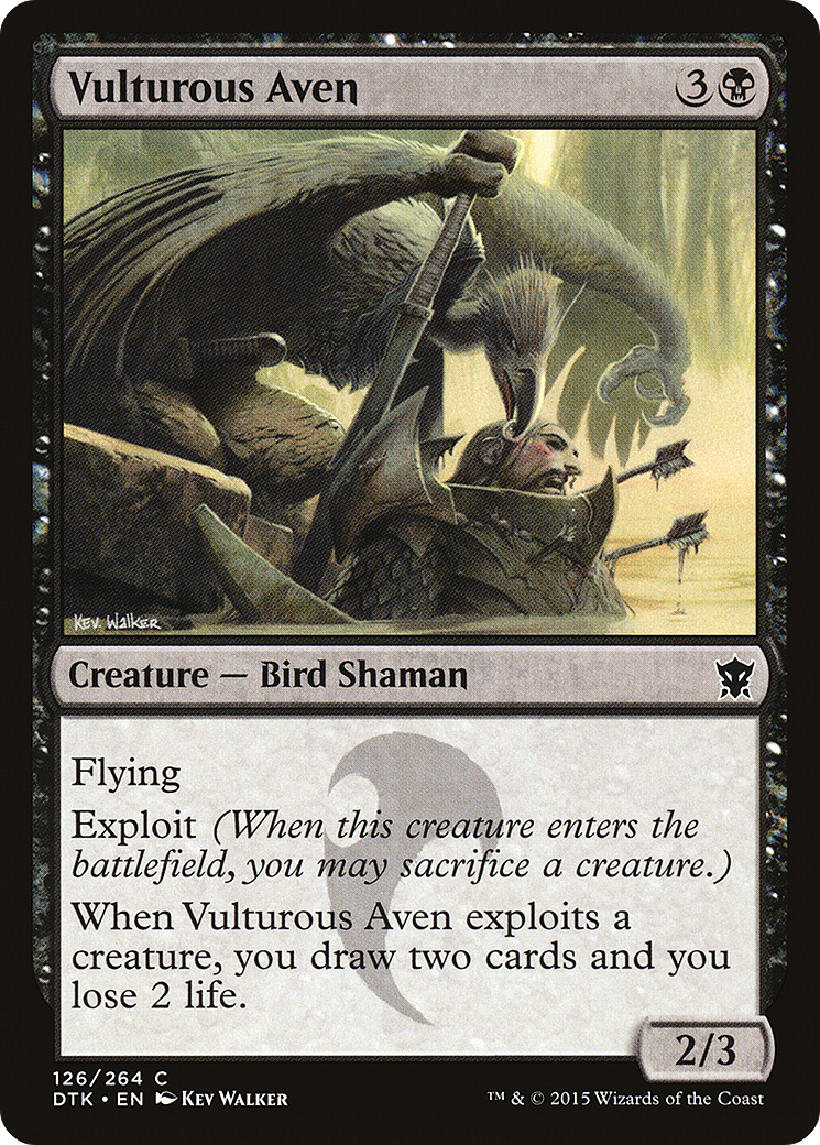 Vulturous Aven (DTK-126) - common - Foil