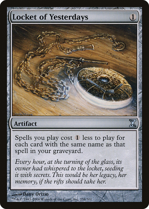 Locket of Yesterdays (TSP-258) - uncommon - Foil
