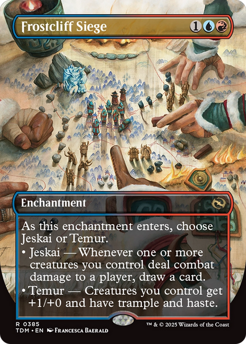 Frostcliff Siege (TDM-385) - rare: (enchantment) (Borderless) - Foil