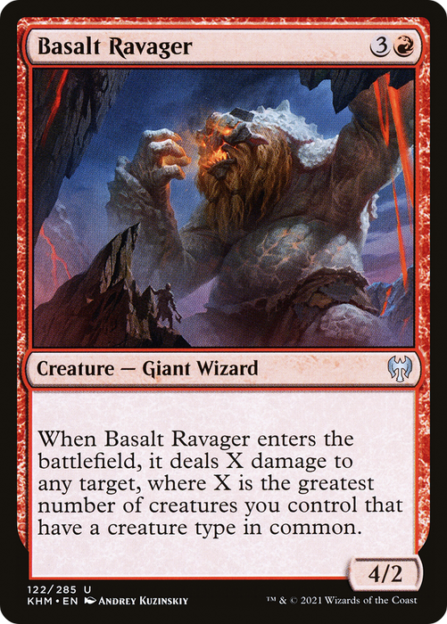 Basalt Ravager (KHM-122) - uncommon - Foil