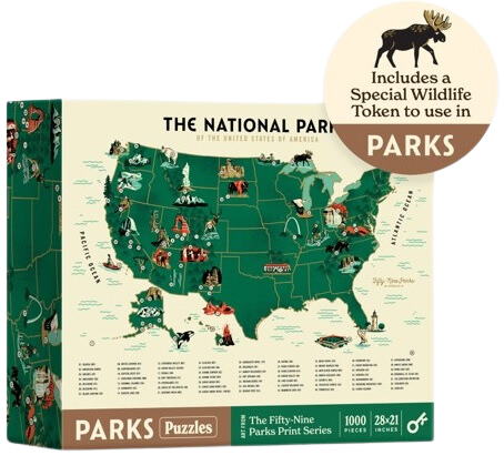 Parks: National Parks Map (1000 pièces)