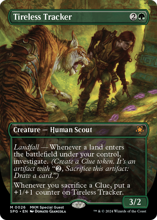 Tireless Tracker (SPG-026) - mythic (Borderless) - Foil