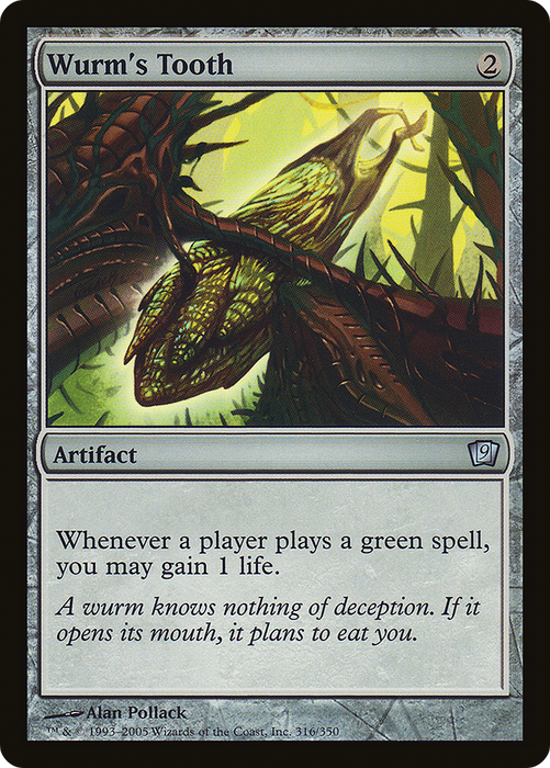 Wurm's Tooth (9ED-316★) - uncommon - Foil