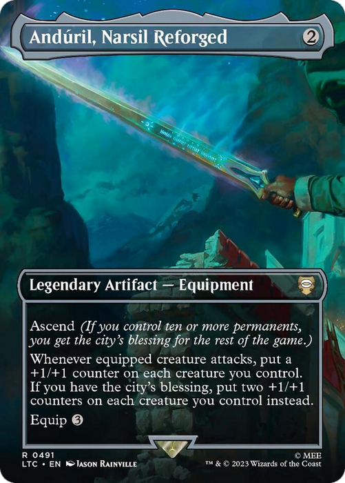 Andúril, Narsil Reforged (LTC-491) - rare (Borderless) - Foil