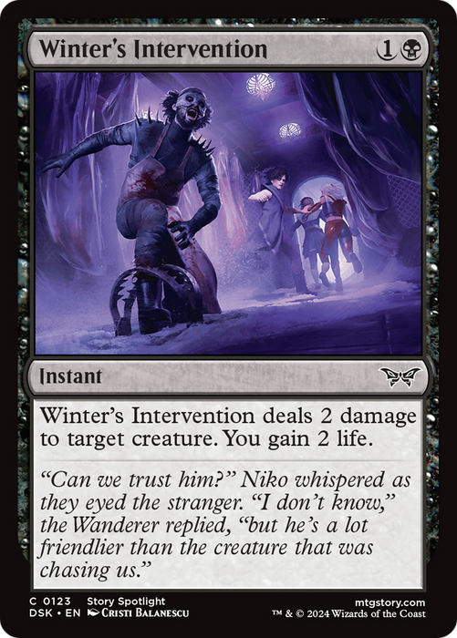 Winter's Intervention (DSK-123) - common - Foil