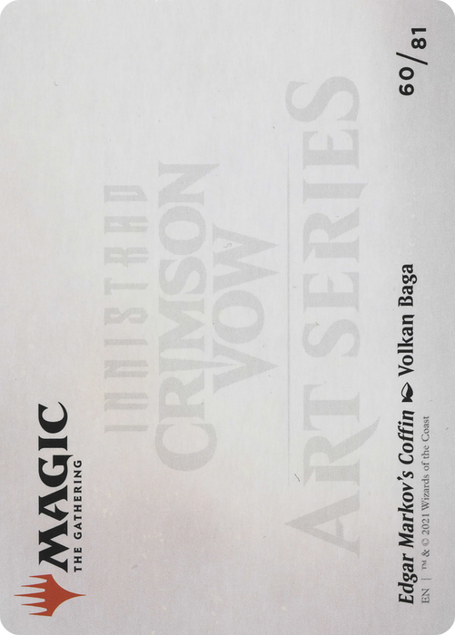 Edgar Markov's Coffin // Edgar Markov's Coffin (AVOW-060) - common (Borderless) - Foil