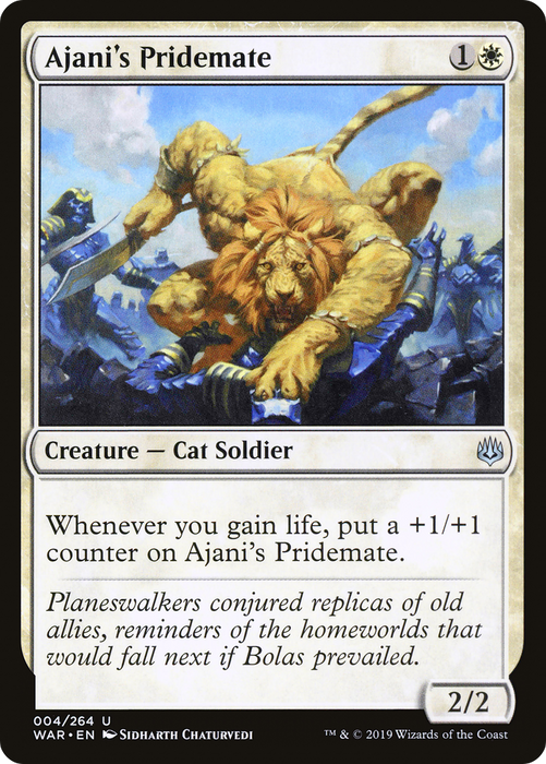 Ajani's Pridemate (WAR-004) - uncommon - Foil