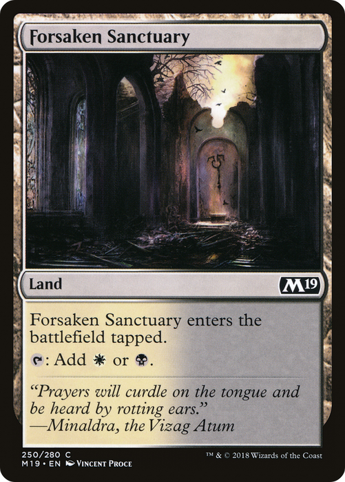 Forsaken Sanctuary (M19-250) - common - Foil