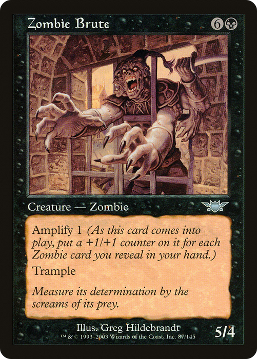 Zombie Brute (LGN-087) - uncommon - Foil