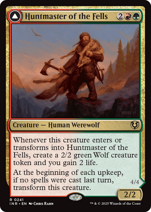 Huntmaster of the Fells // Ravager of the Fells (INR-241) - rare - Foil