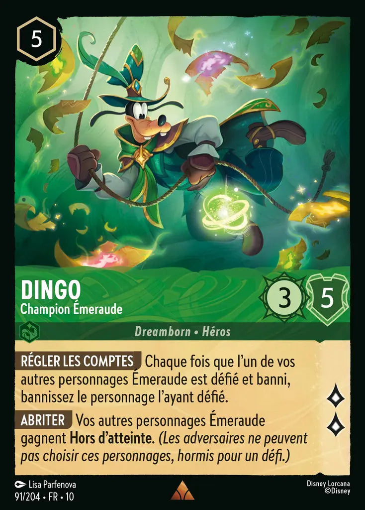 Dingo - Champion Émeraude (91/204) - LDLP - Rare