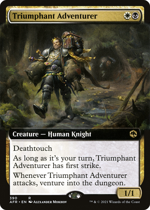 Triumphant Adventurer (AFR-390) - rare: (Extended Art)