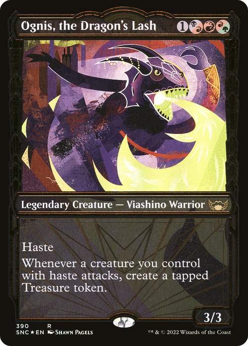 Ognis, the Dragon's Lash (SNC-390) - rare: (Showcase) - Foil