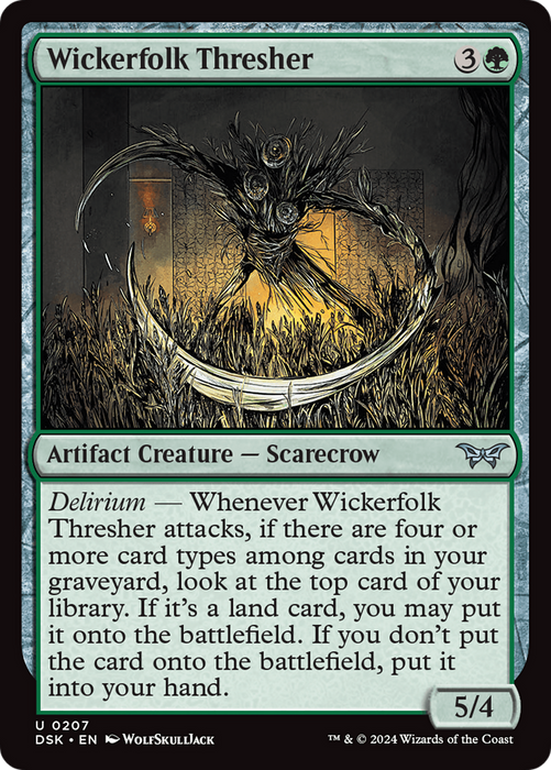 Wickerfolk Thresher (DSK-207) - uncommon - Foil