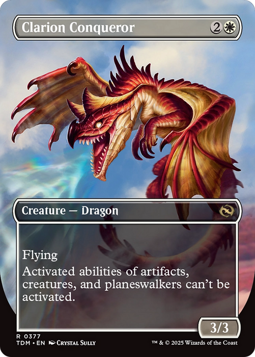Clarion Conqueror // Clarion Conqueror (TDM-377) - rare (Borderless) - Foil