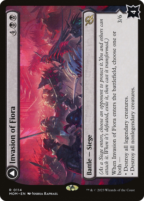 Invasion of Fiora // Marchesa, Resolute Monarch (MOM-114) - rare