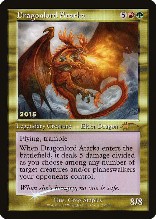 Dragonlord Atarka (30A-P-023) - mythic - Foil
