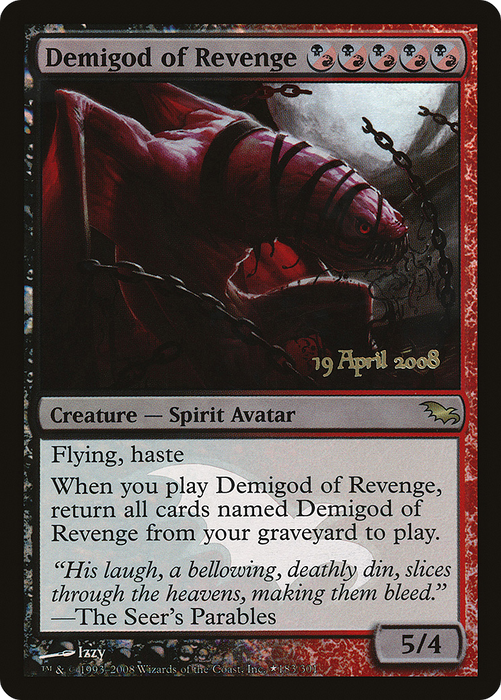 Demigod of Revenge (PRE-183★) - rare - Foil