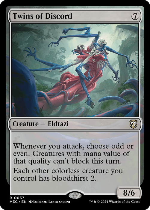 Twins of Discord (M3C-037) - rare - Foil