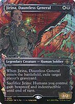 Jirina, Dauntless General (MAT-212) - rare: (Showcase) (Borderless) - Foil