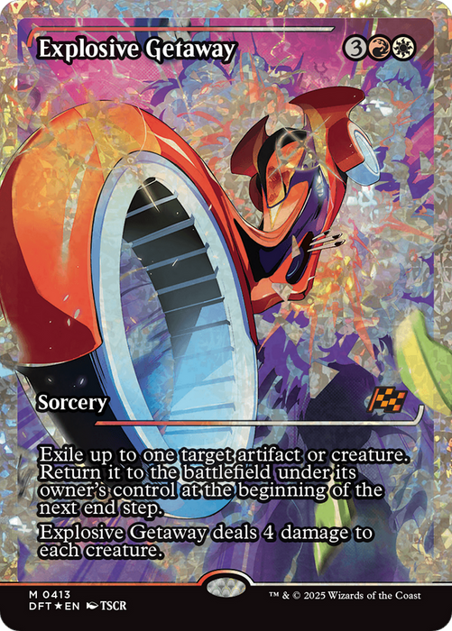 Explosive Getaway (DFT-413) - mythic: (Showcase) - Foil