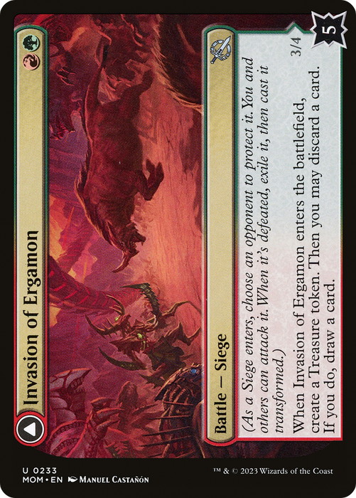 Invasion of Ergamon // Truga Cliffcharger (MOM-233) - uncommon - Foil